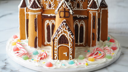 christmas sweete house with cookie