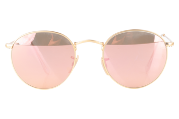 sunglasses on white bakground pink