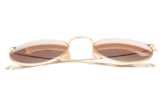 sunglasses on white bakground pink