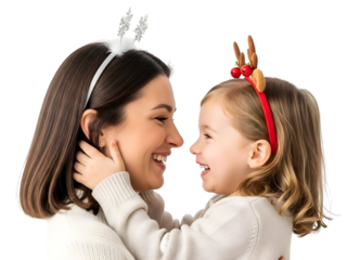 Christmas Holiday Joy Mother Daughter Festive Celebration Season