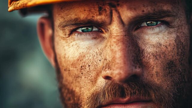 Miner working in coal mine
