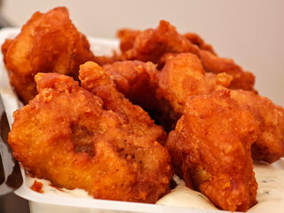 Traditional Dutch Kibbeling Crispy Fried Fish Bites