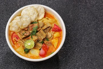 Soto Betawi is a type of soto from the DKI Jakarta area