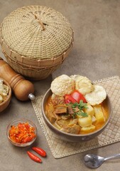 Soto Betawi is a type of soto from the DKI Jakarta area