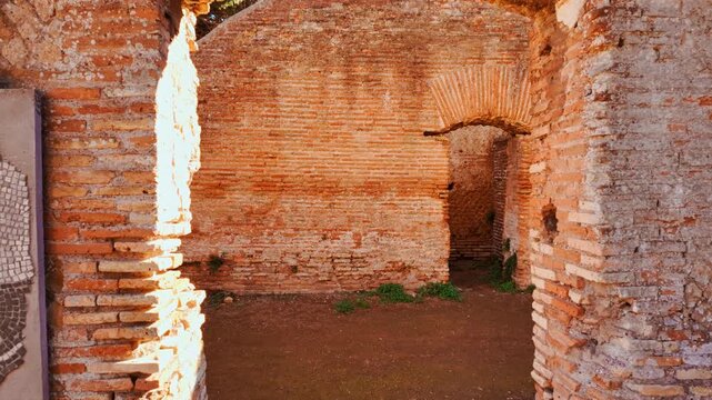 The Bakery of Silvanus or Molino del Silvano in Ostia Antica, the old port of Rome, Lazio, Italy, dating back to the 7th century BC