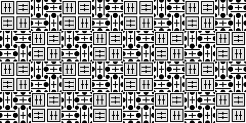 Fototapeta premium Art Deco Geometric Design Pattern for Seamless Transparent Background Template
