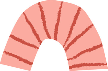 Abstract Arch With Rough Stripes