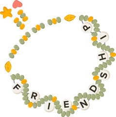 Beaded Friendship Bracelet Letter Beads