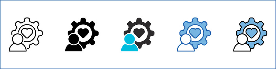 Behavior Single Icon Multistyle Illustration