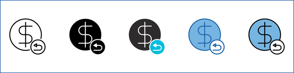 Return On Investment Single Icon Multistyle Illustration