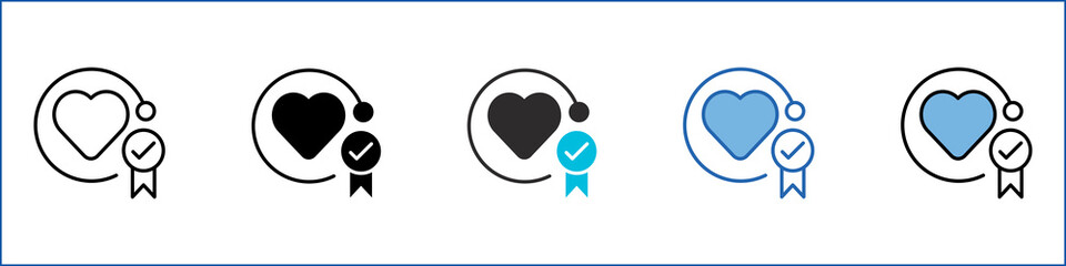 Loyalty Single Icon Multistyle Illustration