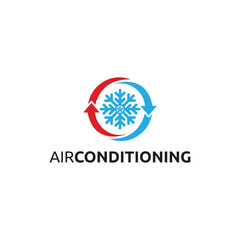 Air Conditioning Logo Modern Tech