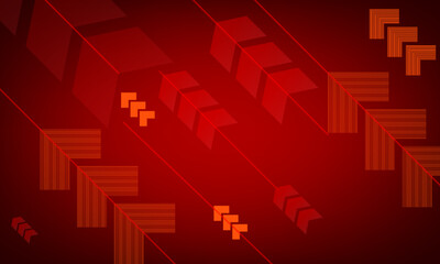 Fototapeta premium abstract background for business. arrow rising up, red, design for trading and business, many arrows going up.