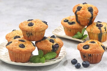Muffin Blueberry. These fluffy blueberry muffins are tender, moist and loaded with fresh blueberries!