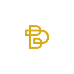 B and D initial logo