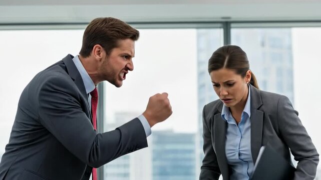Intense office debate unfolds as tensions escalate between colleagues. workplace conflict highlights communication challenges.