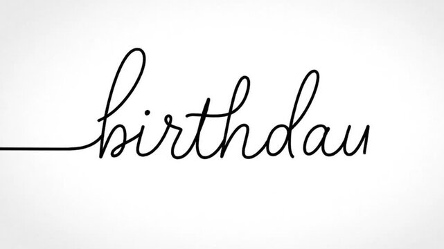 Birthday Elegant minimalist with a clean modern aesthetic, perfect for greeting cards and design projects