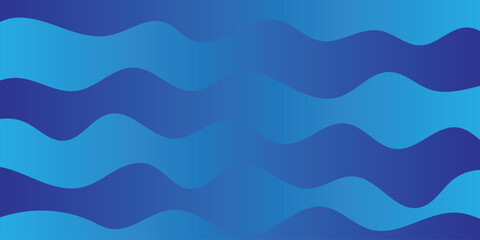 Fototapeta premium abstract creative blue gradient wave background design.