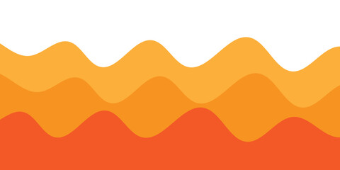 abstract creative orange wave line background design vector.
