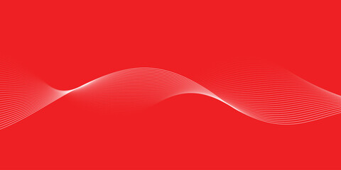 abstract creative red white blend wave line design on red.