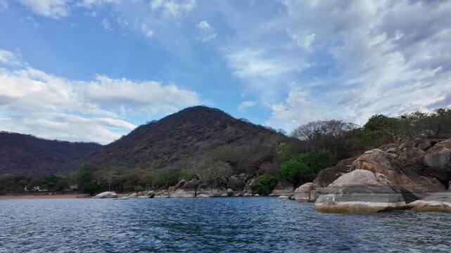 Cape Maclear Malawi Africa. 01.11.2025. Video. Sailing around the circumference of Puffin Island on Lake Malawi Africa.