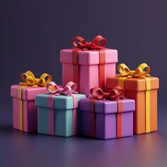 Obraz premium regalo, navidad, box, actualidad, cinta, arco, vacaciones, celebraciones, decoraciones, cumpleaños, imprevisto, objeto, embalaje, rojo, de invierno, aislada, nieve, dorada, valentín, alegre