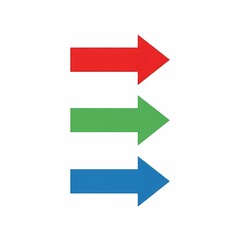 Fototapeta premium set of colorful arrows