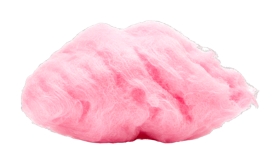 Fluffy pink cotton candy, a sweet confection, is beautifully captured with its delicate, sugary fibers and vibrant hue, evoking a sense of playful nostalgia and sugary delight