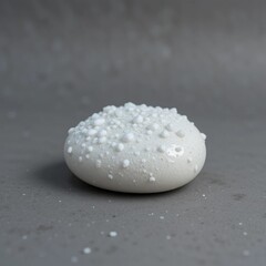 White 3D Foam Blob with Bubbles Isolated