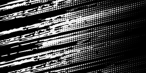 Abstract speed lines style blue color halftone banner design template.Dots halftone white blue color pattern gradient grunge texture background. Dots pop art comics sport style white and black