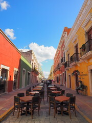 Obraz premium Street 59 in Campeche Mexico
