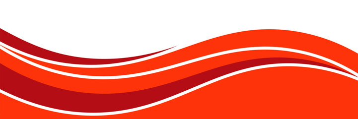 Vector red line background curve element with white space for text and message design, overlapping layers, vector