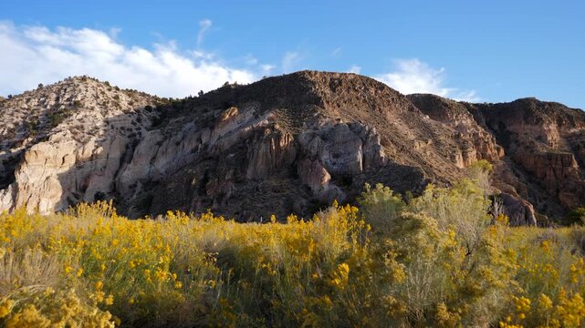Dramatic mountain landscape at Kershaw-Ryan State Park in Lincoln County near Caliente, Nevada