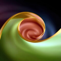Abstract Swirls in Motion: Colorful Background