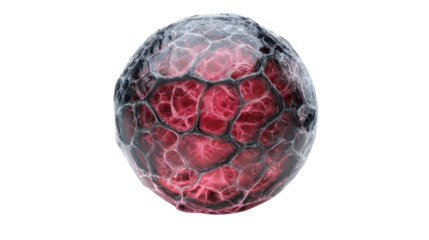 Microscopic red cell structure displaying organic tissue and membrane cells, biological science and medical research concept