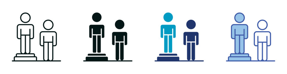 Equity Icon Set Consisting of Multiple Styles Vector Illustration