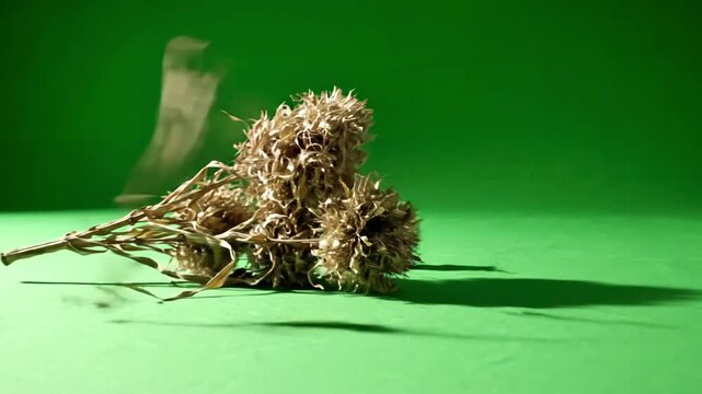 Dynamic Tumbleweed Movement with tumbleweeds passing on a dessert 4k chroma key green screen matte and shadows distortion, overlay, glitch, static noise, scan lines black background, animated video