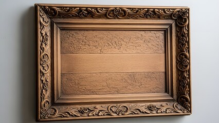 gold frame on a wall