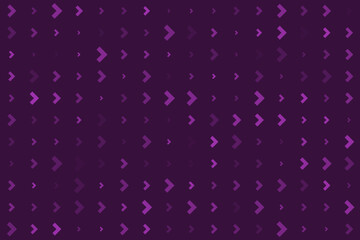 Dynamic purple chevron arrow pattern background with varying sizes and opacities creating a modern digital texture