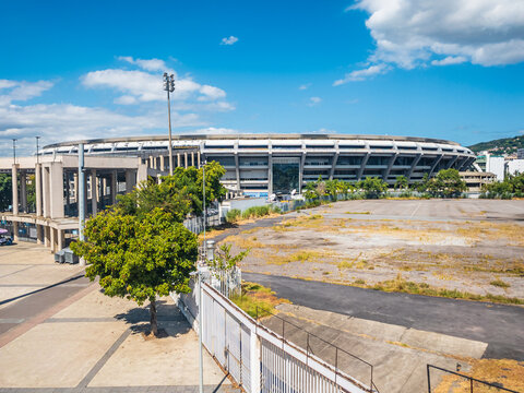 Sunny day outside the Maracana Stadium - Rio de Janeiro, Brazil