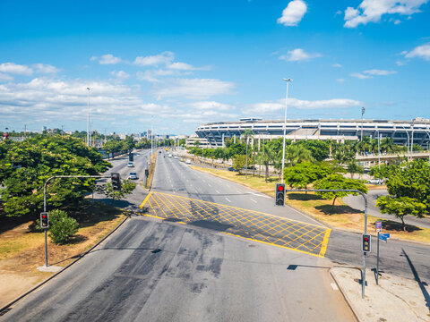  Sunny day outside the Maracana Metro Station - Rio de Janeiro, Brazil