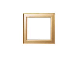 Gold Picture Frame Isolated on White