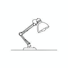 Adjustable Desk Lamp Illustration