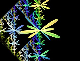 Imaginatory fractal abstract background Image