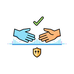 successful business deal handshake between partners securing a contract agreement with protection  growth symbolizing trust ideal for finance blogs.