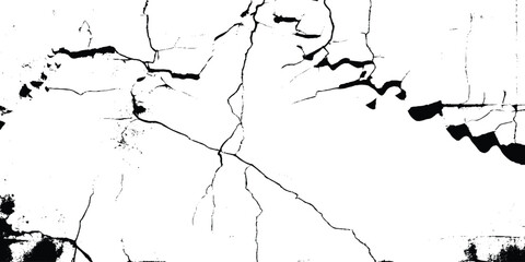 Crack on the wall with broken pieces. cracked white paint on a white background. old wall background crack vector, grunge texture.