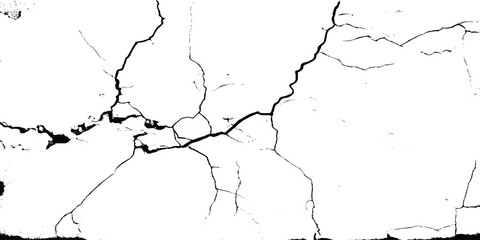 Surface cracks and fissures in ground. Vector grunge cracked texture style with cracked texture.
