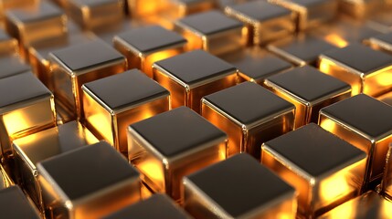 Fototapeta premium 2026 New Year Golden Numbers 3D Render Luxury Gold 2026 Number with Cube Design