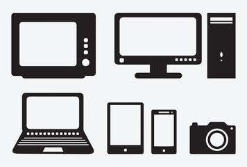 Simple Electronic Gadget Vector Collection