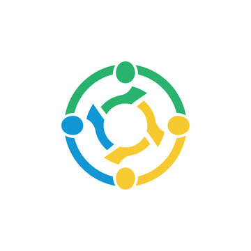 ubuntu logo featuring a circular design representing collaboration community spirit global unity suitable for tech blogs and social media innovative culture